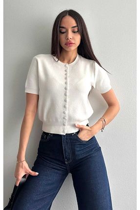 رویه سفید زنانه مخلوط ویسکون fujya - کد 904643170