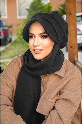 کلاه طوسی زنانه پشمی Aişe Tesettür - کد 681587093