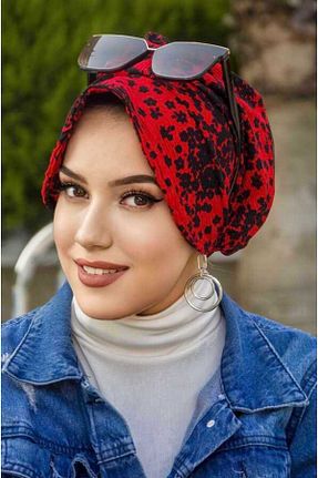 کلاه قرمز زنانه Aişe Tesettür - کد 681063445