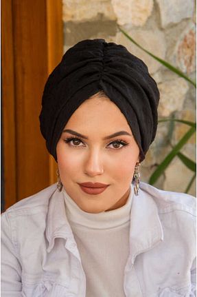 کلاه شنای حجاب مشکی زنانه Aişe Tesettür - کد 753830774