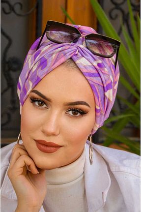 کلاه شنای حجاب بنفش زنانه Aişe Tesettür - کد 827149218