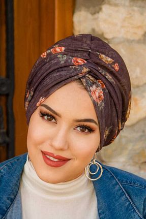 کلاه شنای حجاب قهوه ای زنانه Aişe Tesettür - کد 827150852
