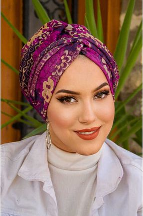 کلاه شنای حجاب بنفش زنانه Aişe Tesettür - کد 827149614