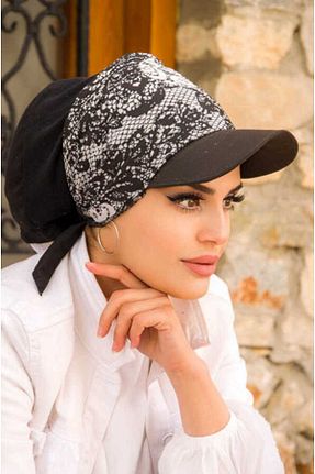 کلاه شنای حجاب مشکی زنانه Aişe Tesettür - کد 683504571