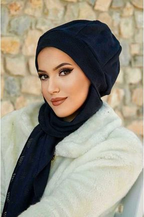 کلاه شنای حجاب سرمه ای زنانه Aişe Tesettür - کد 864814327