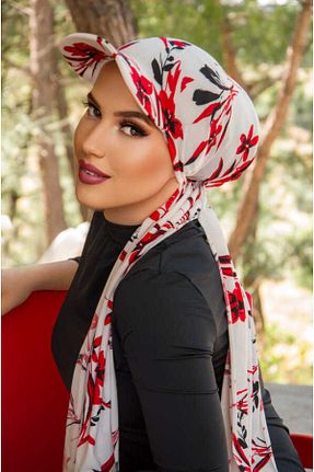 کلاه شنای حجاب قرمز زنانه Aişe Tesettür - کد 746161215