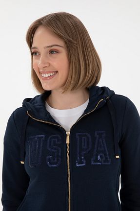 سوئیشرت سرمه ای زنانه ساده U.S. Polo Assn. - کد 904654070