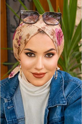 کلاه شنای حجاب قهوه ای زنانه Aişe Tesettür - کد 827153874