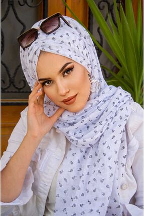 کلاه شنای حجاب سفید زنانه Aişe Tesettür - کد 808026444