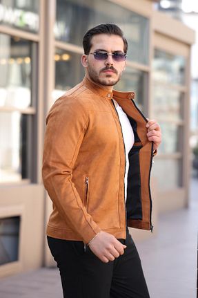 کاپشن قهوه ای مردانه اسلیم فیت ByTrend - کد 904657242