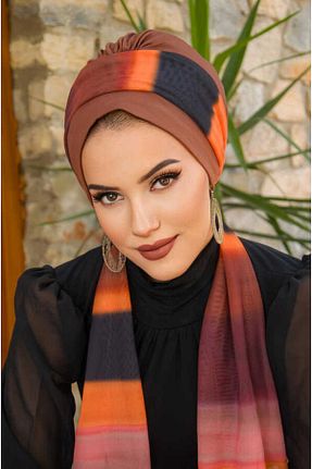 کلاه شنای حجاب قهوه ای زنانه Aişe Tesettür - کد 813004780