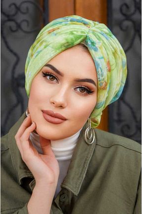 کلاه شنای حجاب سبز زنانه Aişe Tesettür - کد 813005102