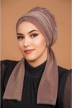 شال متالیک زنانه پنبه پلی استر Aişe Tesettür - کد 815622312