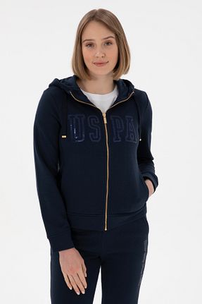 سوئیشرت سرمه ای زنانه ساده U.S. Polo Assn. - کد 904654070