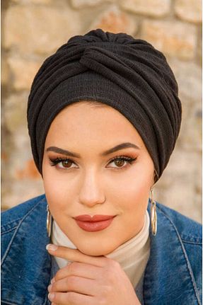 کلاه شنای حجاب مشکی زنانه Aişe Tesettür - کد 807546057