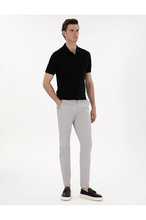 شلوار طوسی مردانه پنبه - الاستین Pierre Cardin - کد 904686587