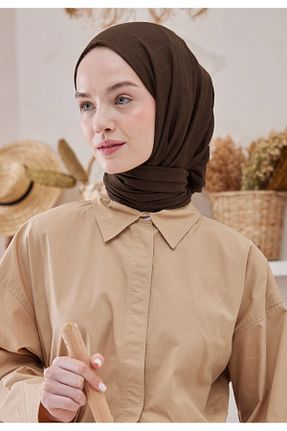 شال قهوه ای زنانه پلی استر Fresh - کد 904675540