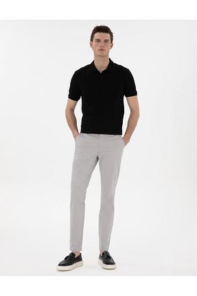 شلوار طوسی مردانه پنبه - الاستین Pierre Cardin - کد 904686587