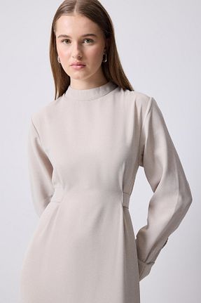 لباس حجاب طوسی زنانه نیمه فیت Touche Prive - کد 904669992