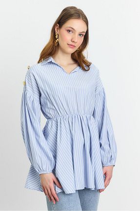 تونیک آبی زنانه بافتنی Rays - کد 904684588