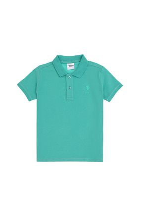 پولوشرت فیروزه ای بچه گانه پنبه ای U.S. Polo Assn. - کد 904671590