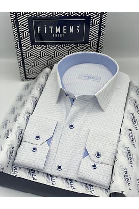 پیراهن سفید مردانه Relaxed Fitmens - کد 312180613