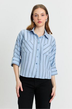 پیراهن آبی زنانه رگولار Rays - کد 904682329