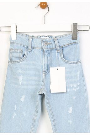 شلوار جین آبی بچه گانه پاچه ساده hira kids collection - کد 904687984