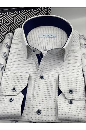 پیراهن سفید مردانه Relaxed Fitmens - کد 312181063