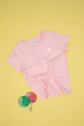تیشرت صورتی بچه گانه رگولار U.S. Polo Assn. - کد 904687949