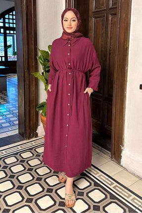 لباس حجاب بنفش زنانه رگولار Ovn. - کد 904693688