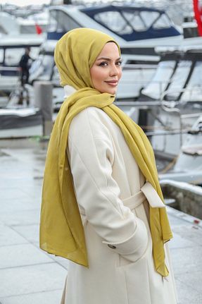 شال سبز زنانه پنبه پلی استر Armine - کد 904691292