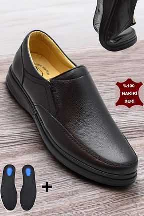 کفش کلاسیک مشکی مردانه چرم خالص ISPARTALILAR - کد 904692378