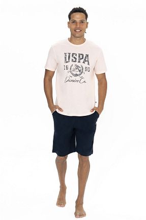 ست لباس راحتی صورتی مردانه ساده U.S. Polo Assn. - کد 904709415