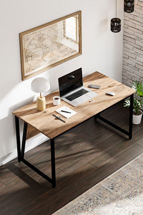 میز تحریر قهوه ای 73 سانتی متر Ceramical - کد 906101156