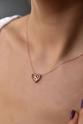 گردنبند نقره صورتی زنانه 925 عیار Papatya Silver - کد 268617203