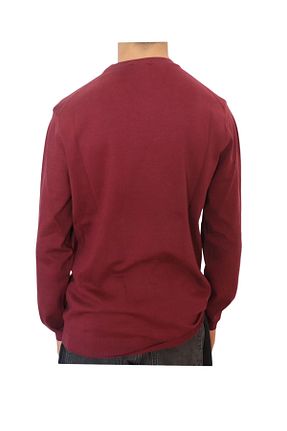 پلیور زرشکی مردانه ساده MODA - کد 904709007