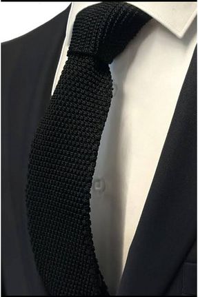 کراوات مشکی مردانه بافت couis - کد 904703388