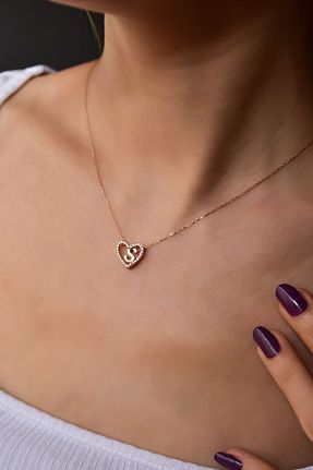 گردنبند نقره صورتی زنانه 925 عیار Papatya Silver - کد 268617203