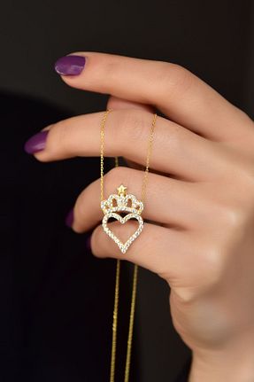 گردنبند نقره طلائی زنانه 925 عیار Papatya Silver - کد 270857523