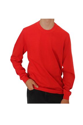 پلیور قرمز مردانه ساده MODA - کد 904708989