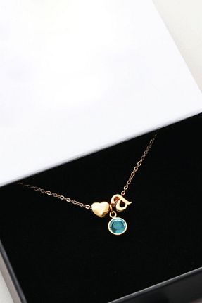 گردنبند نقره طلائی زنانه 925 عیار Papatya Silver - کد 248212189