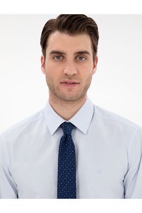 پیراهن آبی مردانه اسلیم فیت Pierre Cardin - کد 904714084