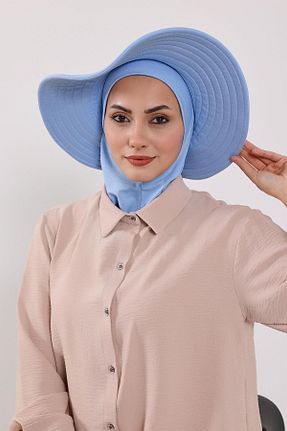 کلاه شنای حجاب آبی زنانه Aisha