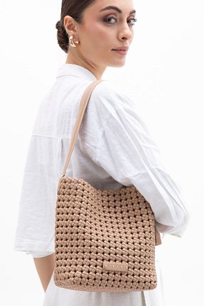 کیف دوشی بژ زنانه Sisley - کد 904715009