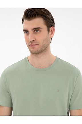 تیشرت سبز مردانه اسلیم فیت Pierre Cardin - کد 904713449