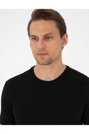 تیشرت قهوه ای مردانه اسلیم فیت Pierre Cardin - کد 904713155