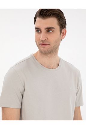 تیشرت طوسی مردانه اسلیم فیت Pierre Cardin - کد 904713150
