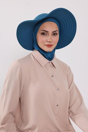 کلاه شنای حجاب آبی زنانه Aisha