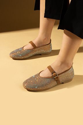 بابت قهوه ای زنانه جیر Pembe Potin - کد 904712610